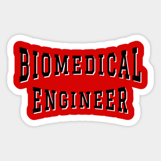 Biomedical Engineer in Black Color Text Sticker